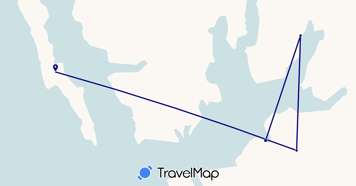 TravelMap itinerary: driving in Svalbard and Jan Mayen (Europe)